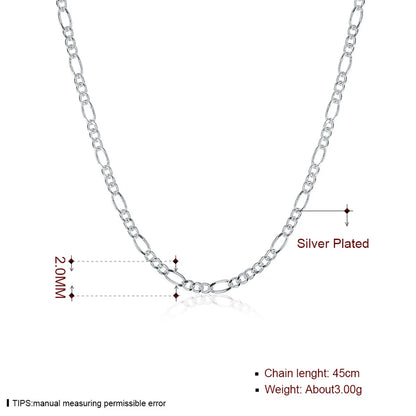 Simple Style Geometric Cooperized Silver Plating Necklace 1 Piece