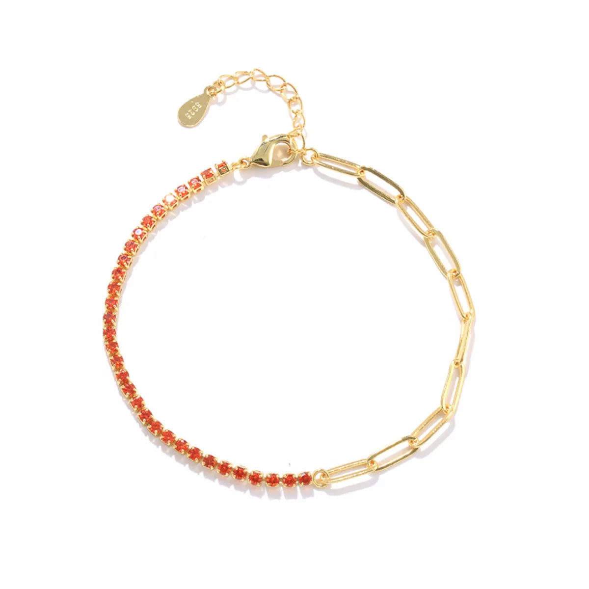 Simple Style Geometric Copper Plating Bracelets