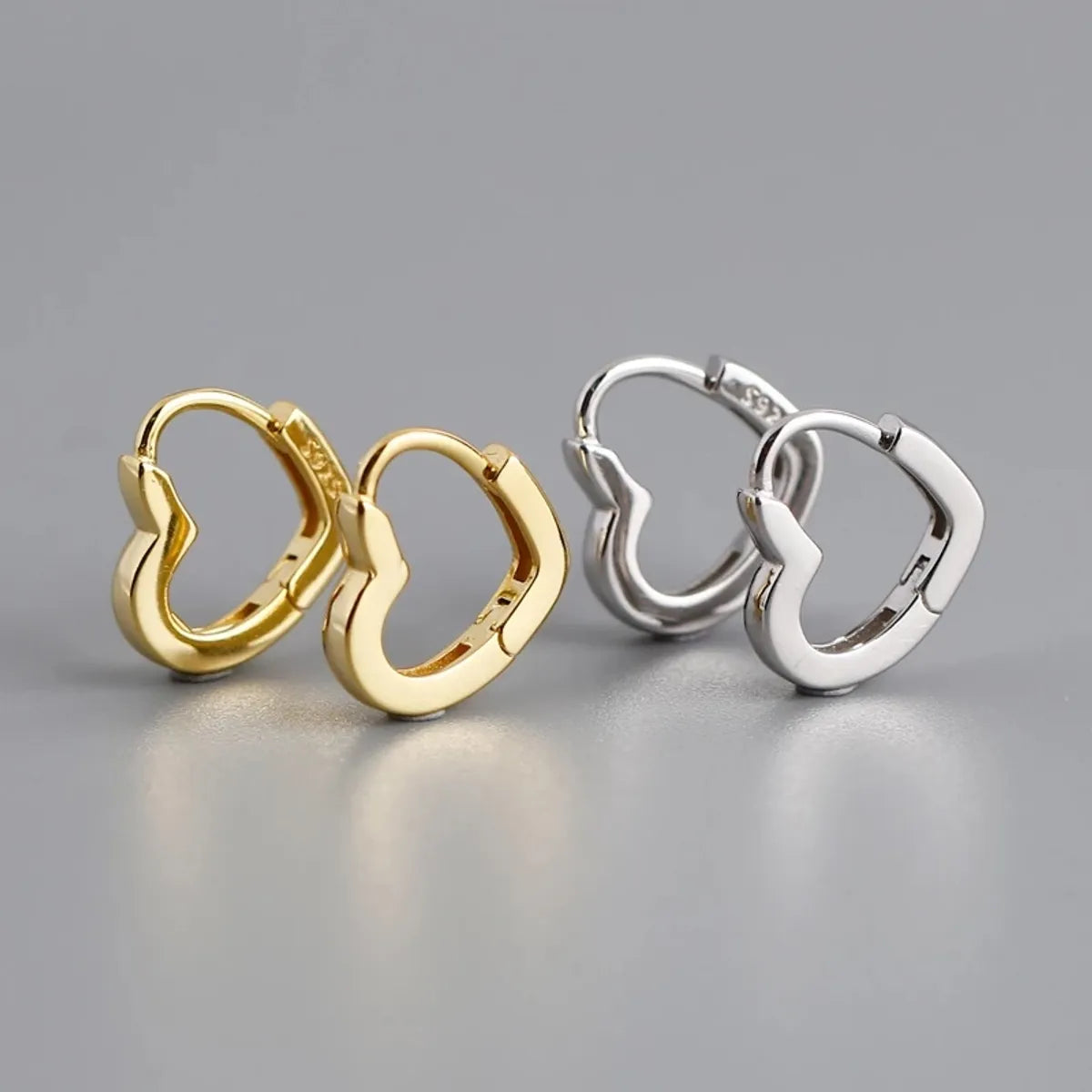 Simple Style Geometric Copper Plating Ear Studs 1 Pair