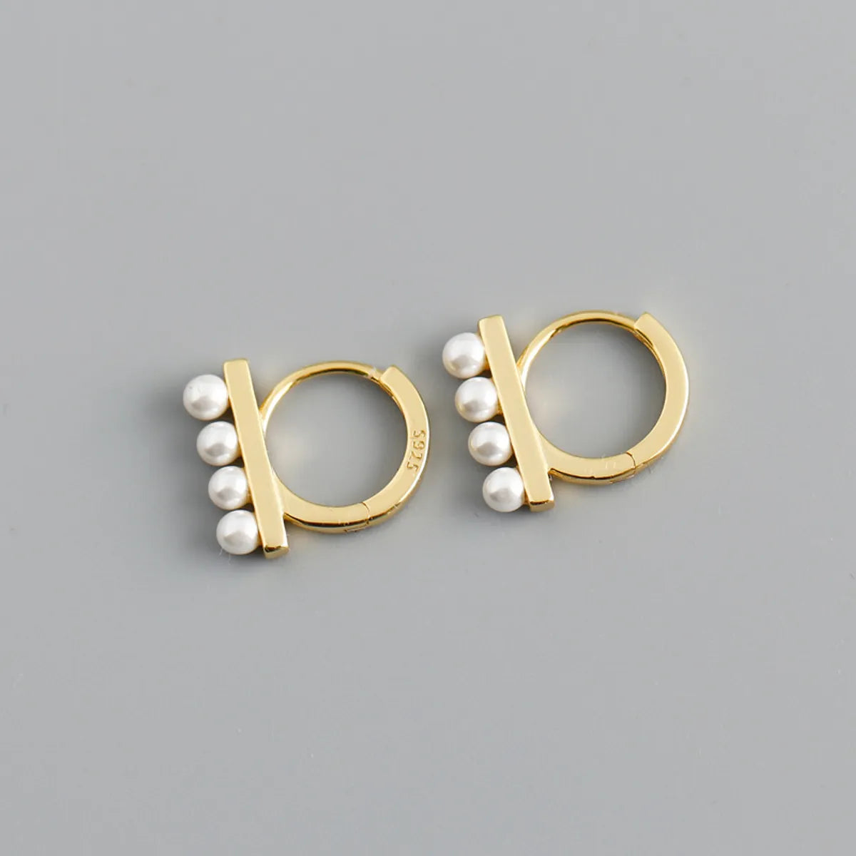 Simple Style Geometric Copper Plating Ear Studs 1 Pair