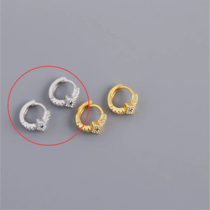 Simple Style Geometric Copper Plating Ear Studs 1 Pair