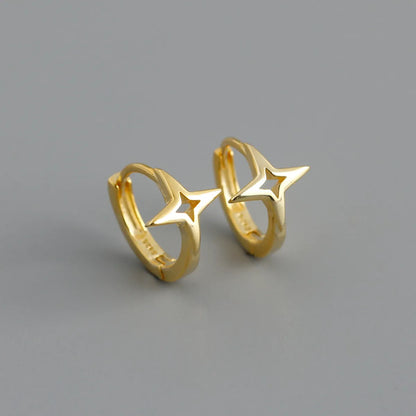 Simple Style Geometric Copper Plating Ear Studs 1 Pair