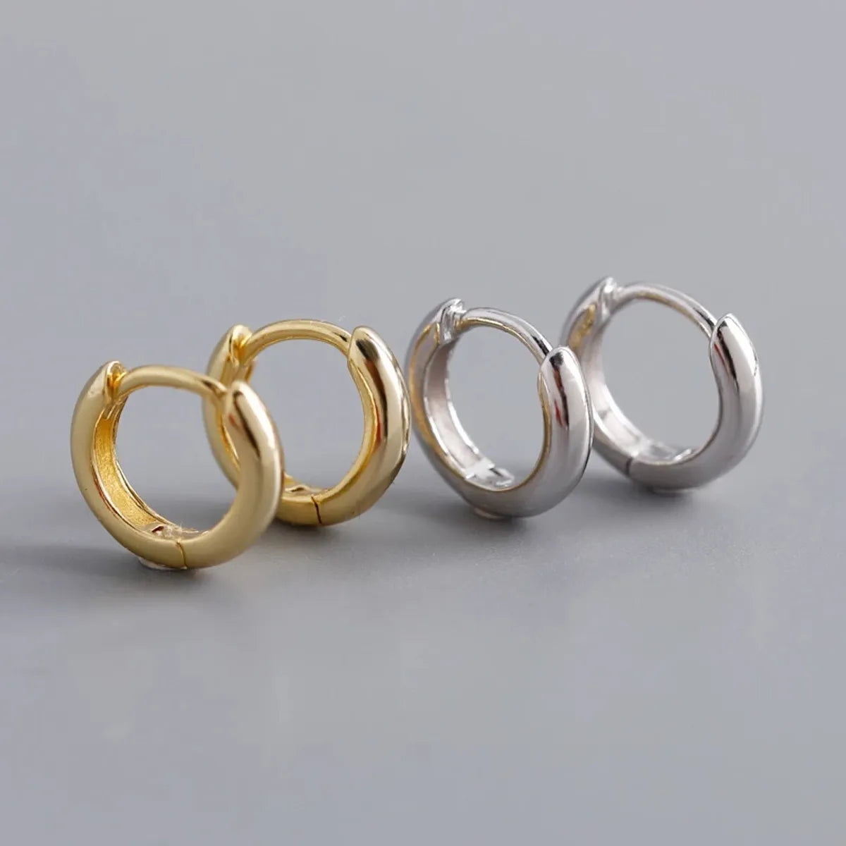 Simple Style Geometric Copper Plating Ear Studs 1 Pair