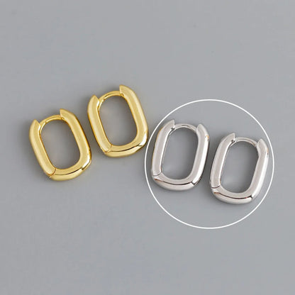 Simple Style Geometric Copper Plating Ear Studs 1 Pair