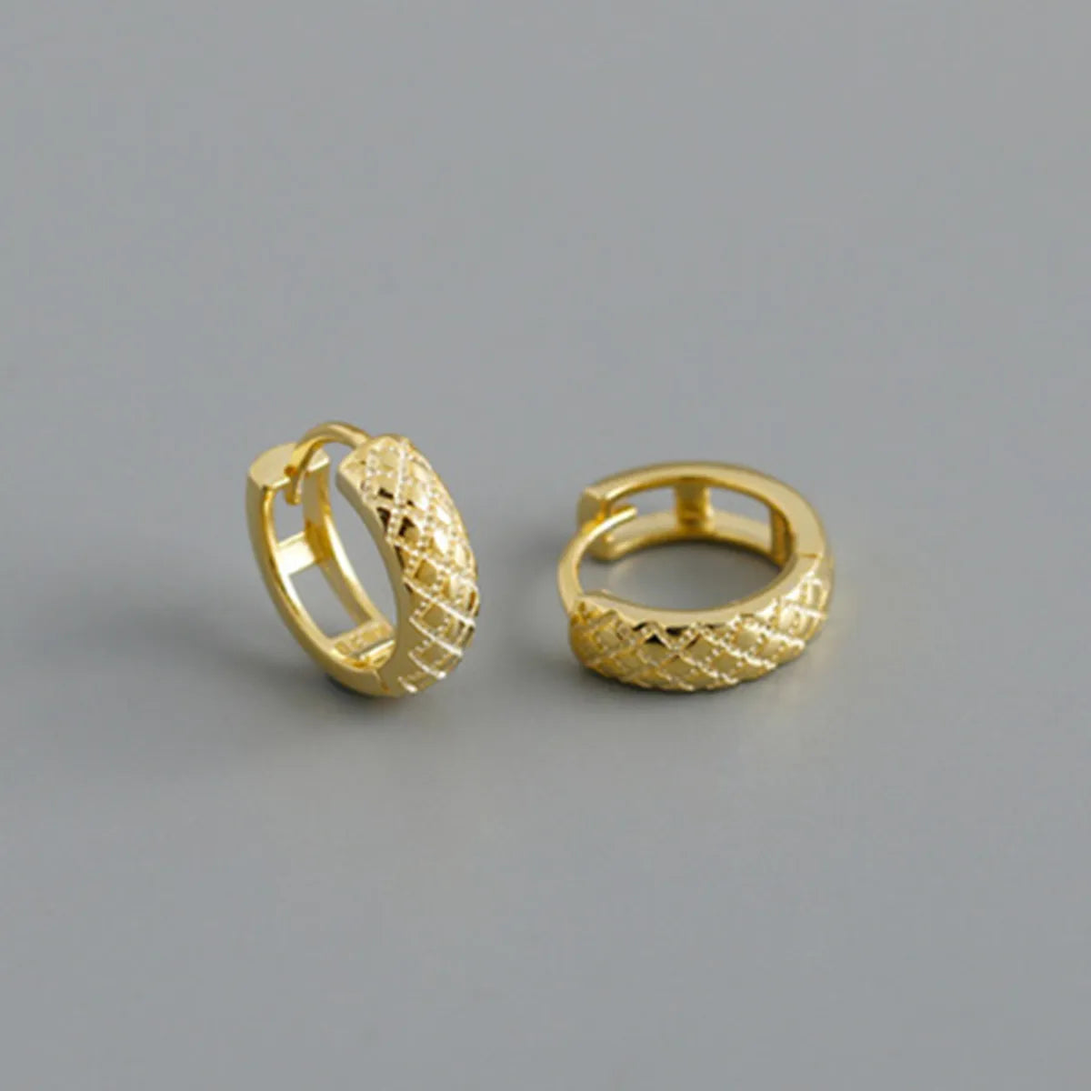 Simple Style Geometric Copper Plating Ear Studs 1 Pair