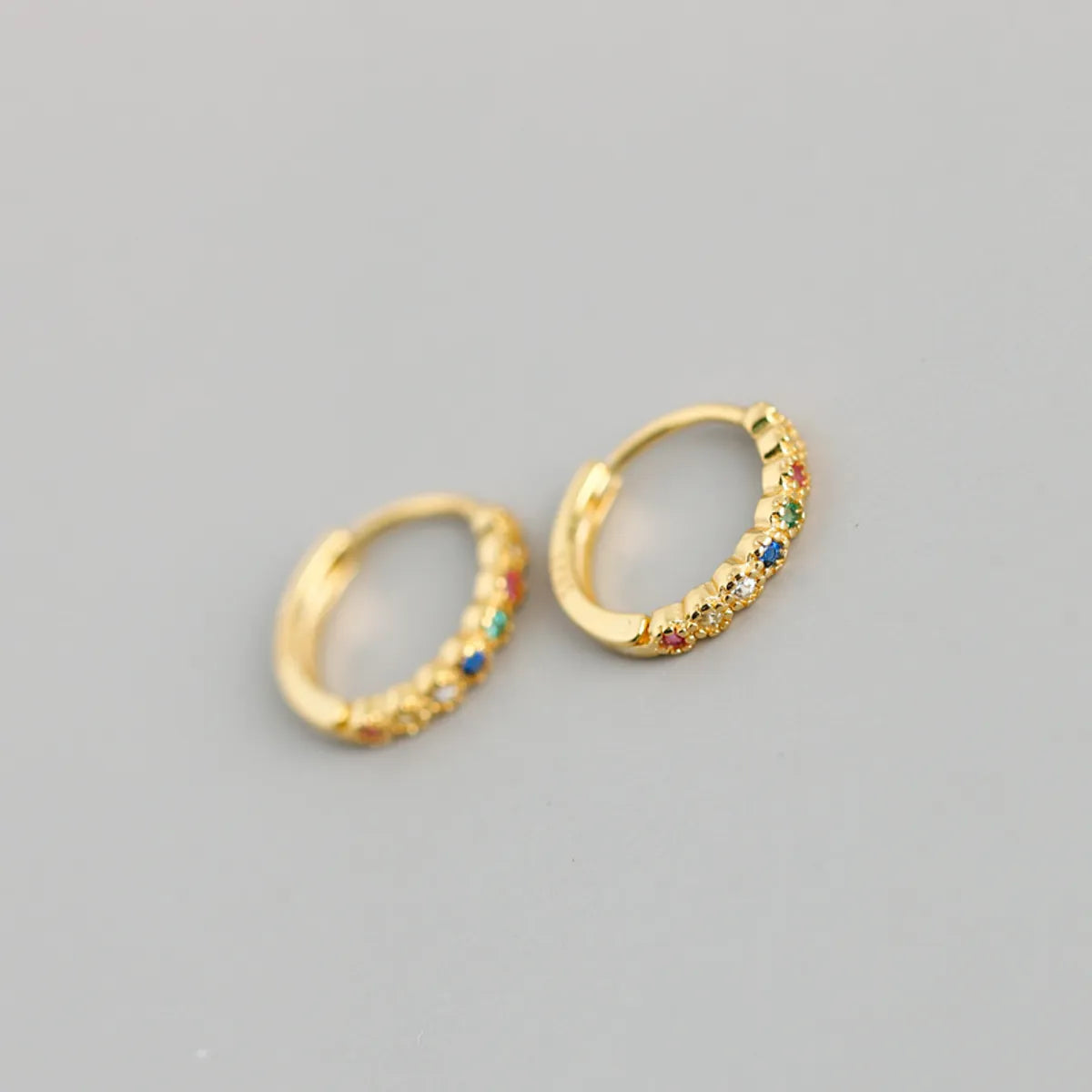 Simple Style Geometric Copper Plating Ear Studs 1 Pair