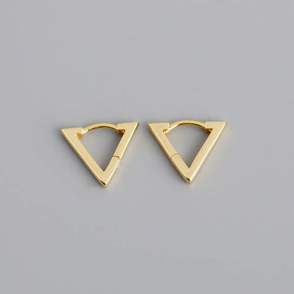 Simple Style Geometric Copper Plating Ear Studs 1 Pair