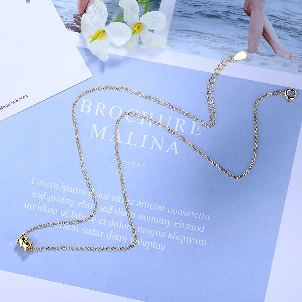 Simple Style Geometric Copper Plating Gold Plated Pendant Necklace