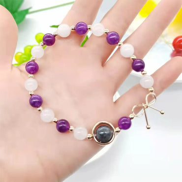 Simple Style Geometric Crystal Knitting Bracelets 1 Piece