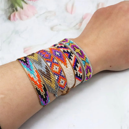 Simple Style Geometric Glass Beaded Women's Bracelets