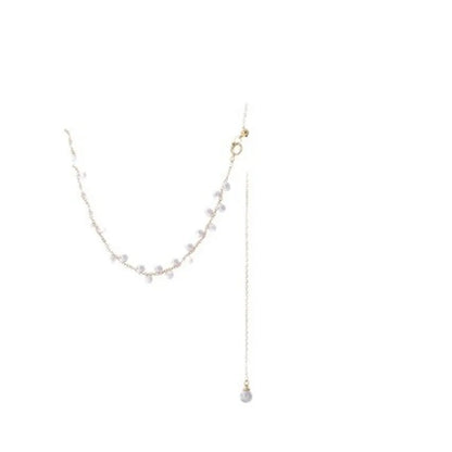 Simple Style Geometric Imitation Pearl Copper Wholesale Necklace