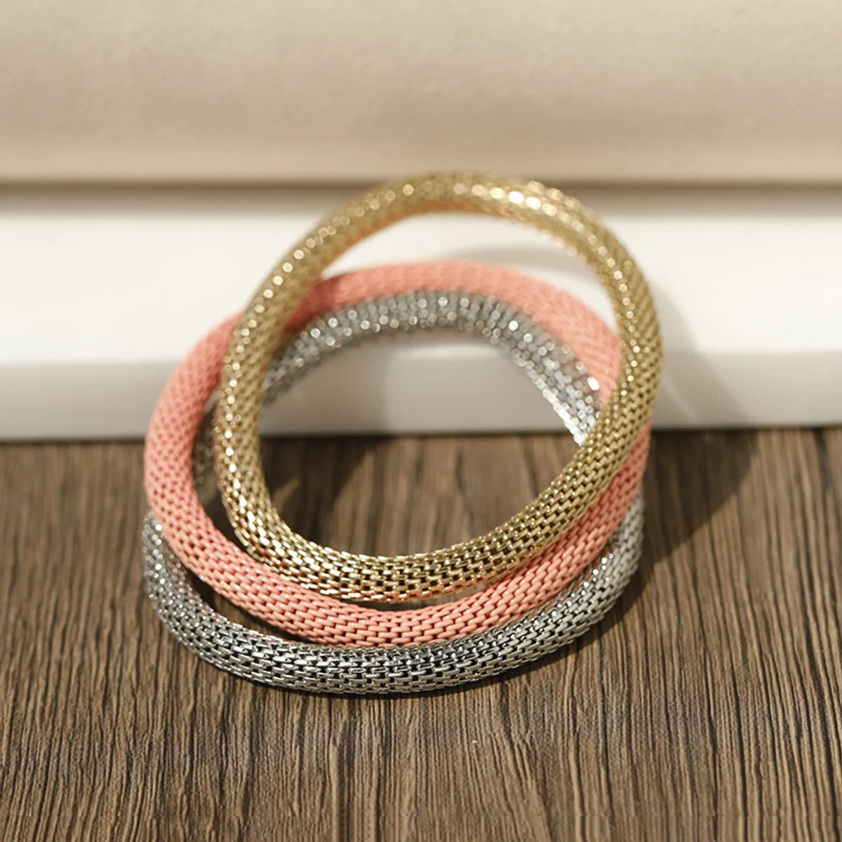 Simple Style Geometric Iron Wholesale Bracelets