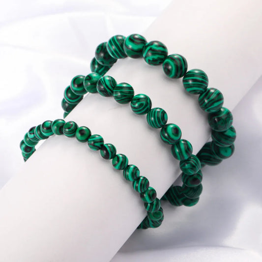 Simple Style Geometric Malachite Handmade Bracelets