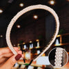 Simple Style Geometric Metal Plating Artificial Pearls Hair Band 1 Piece