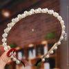 Simple Style Geometric Metal Plating Artificial Pearls Hair Band 1 Piece