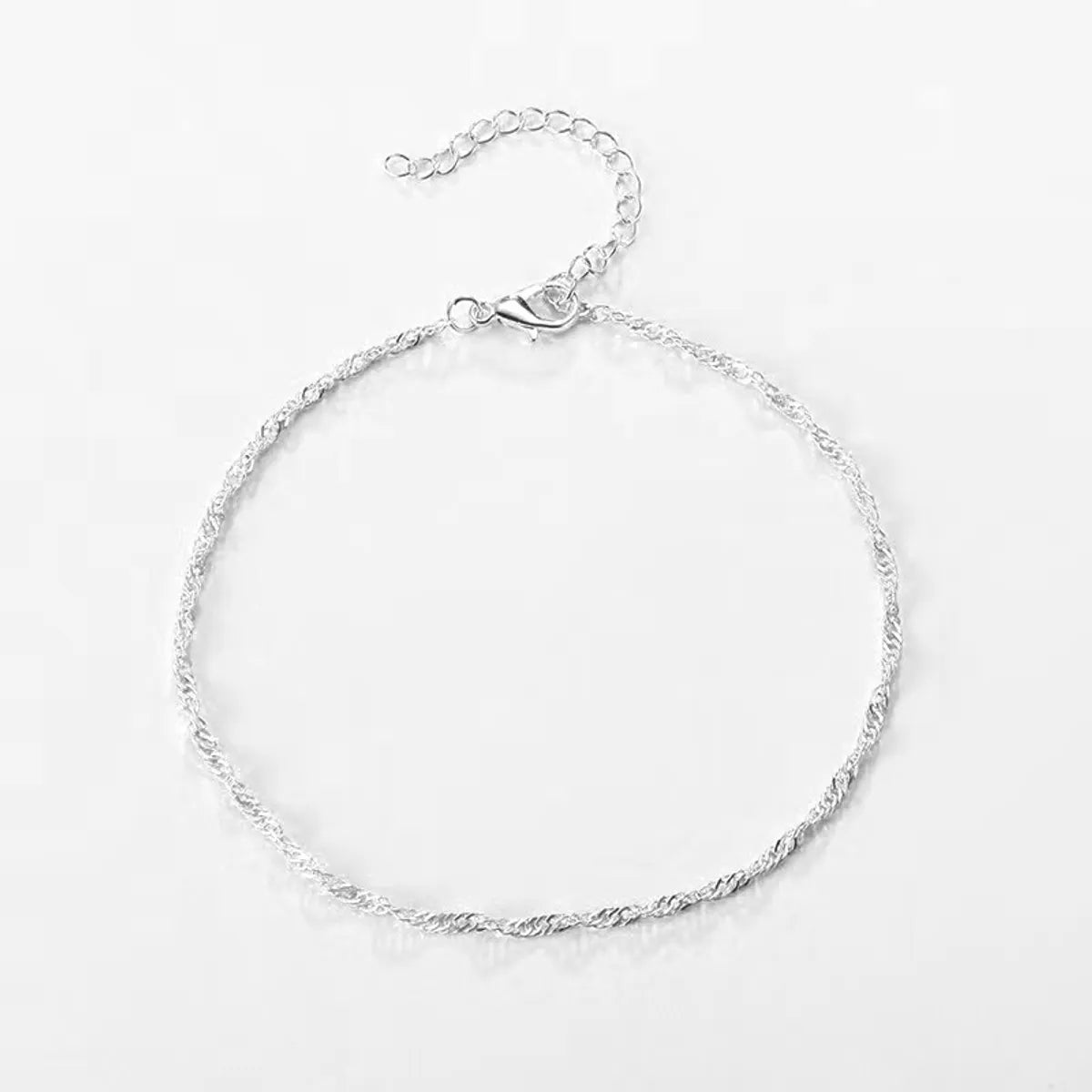 Simple Style Geometric Metal Women'S Bracelets Anklet Necklace