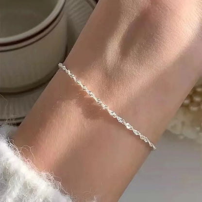 Simple Style Geometric Metal Women'S Bracelets Anklet Necklace