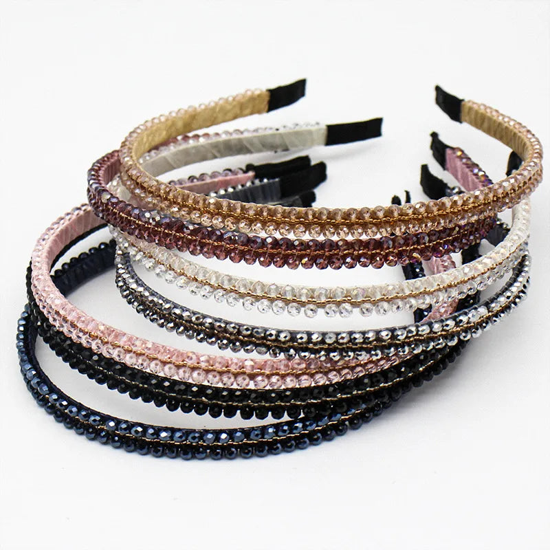 Simple Style Geometric Rhinestone Hair Band