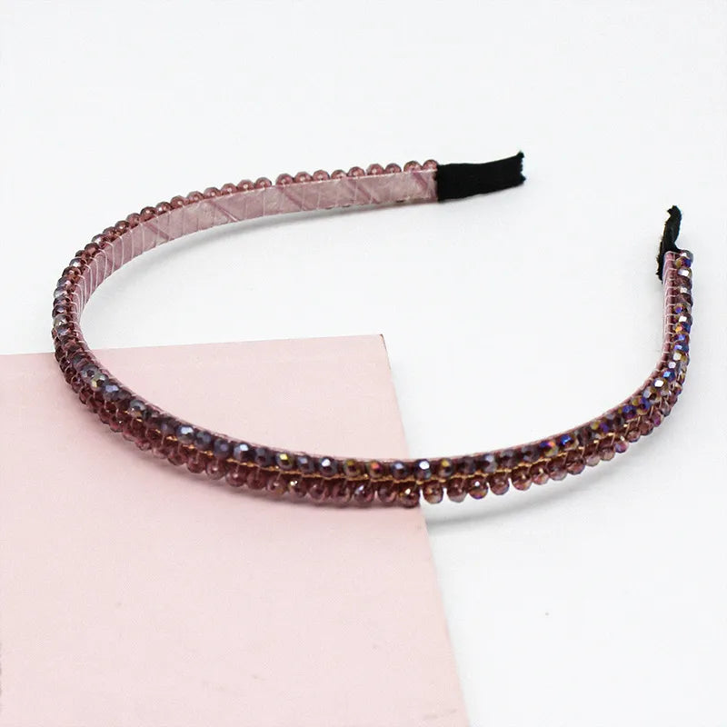 Simple Style Geometric Rhinestone Hair Band