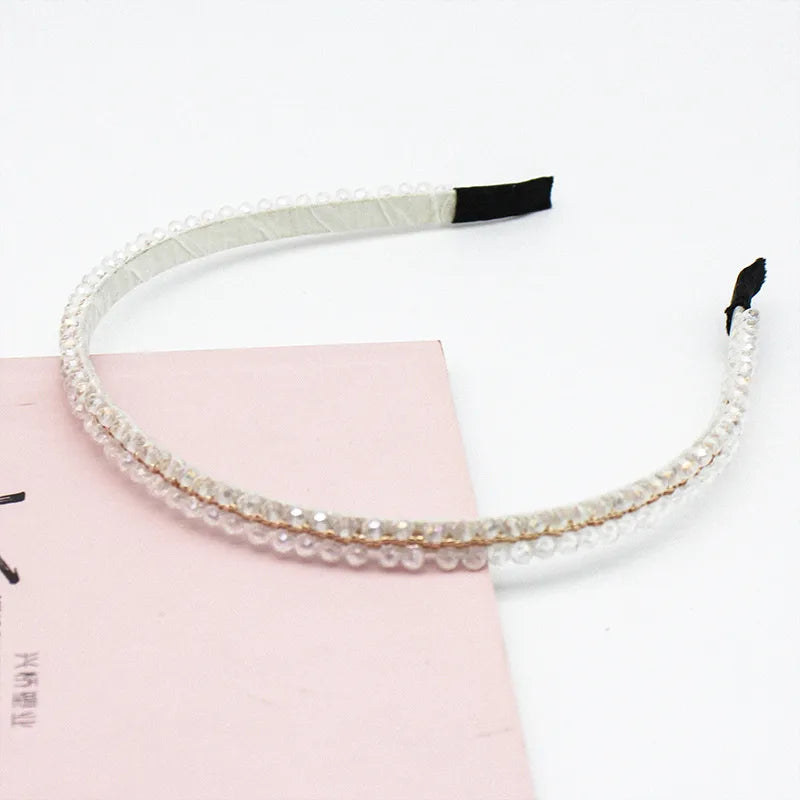 Simple Style Geometric Rhinestone Hair Band