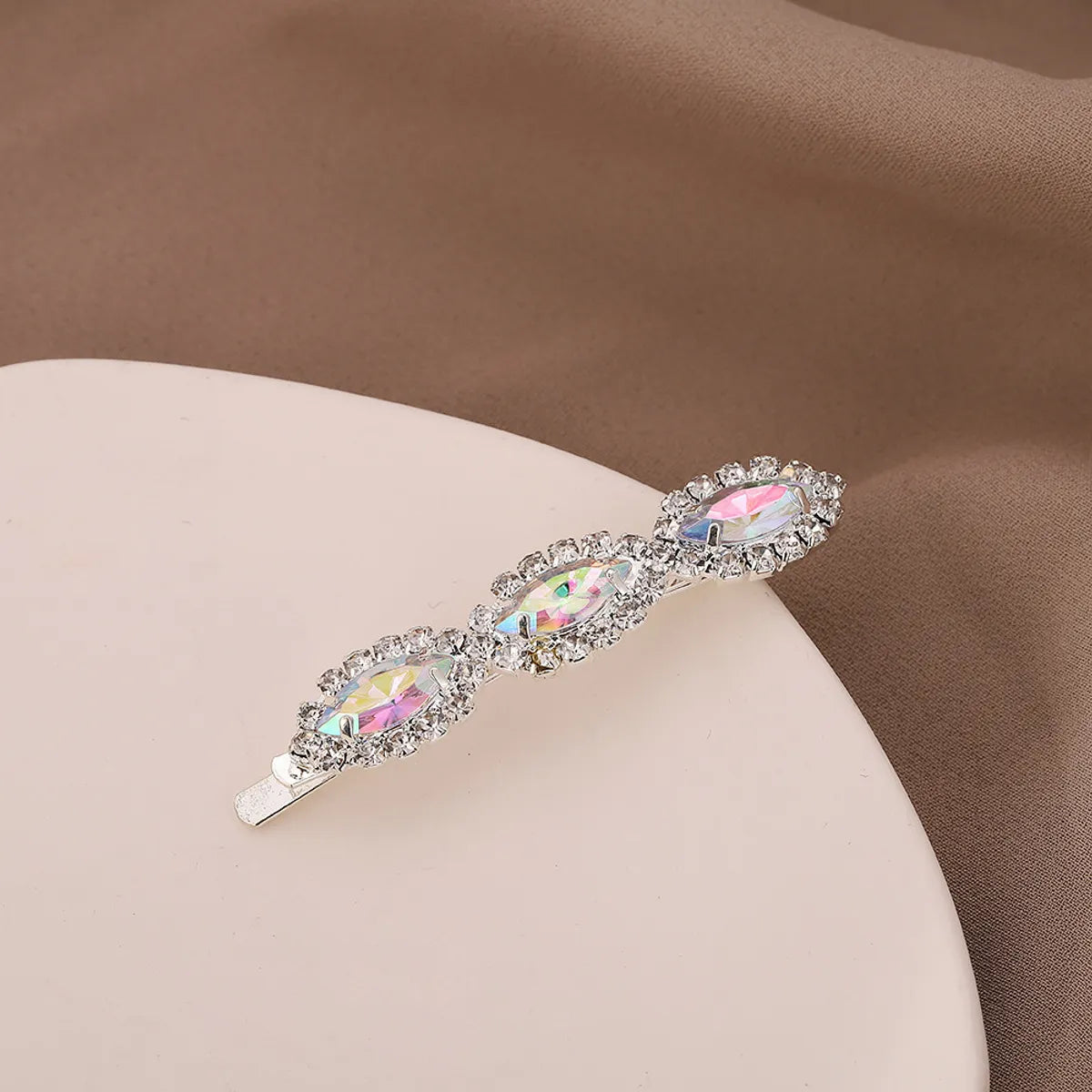 Simple Style Geometric Rhinestone Inlay Rhinestones Hair Clip 1 Piece