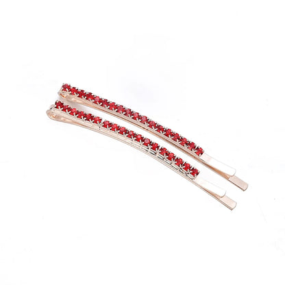 Simple Style Geometric Rhinestone Plating Hair Clip 1 Piece