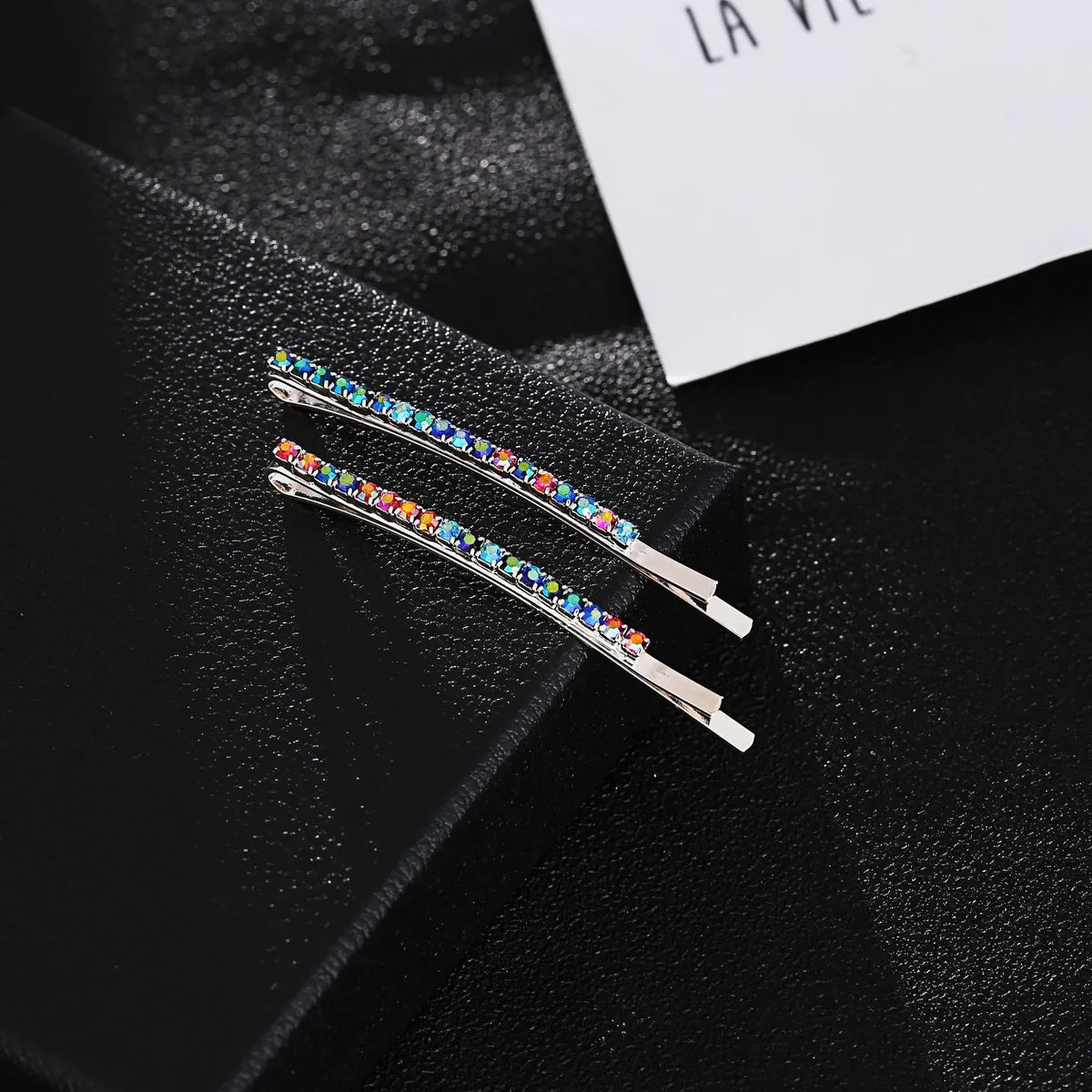 Simple Style Geometric Rhinestone Plating Hair Clip 1 Piece