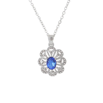 Simple Style Geometric Rhinestones Zinc Alloy Wholesale Pendant Necklace