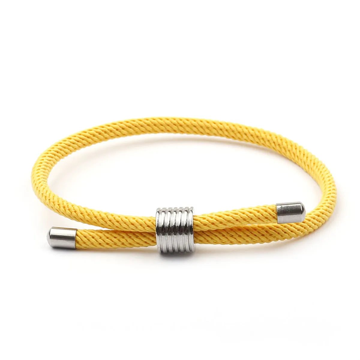 Simple Style Geometric Rope Titanium Steel Unisex Bracelets