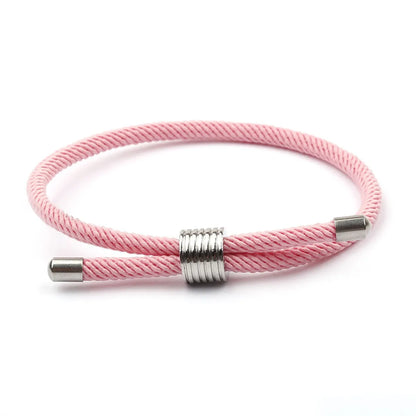 Simple Style Geometric Rope Titanium Steel Unisex Bracelets