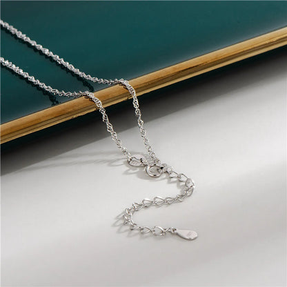 Simple Style Geometric Silver Plating Necklace