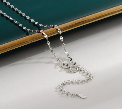 Simple Style Geometric Silver Plating Necklace