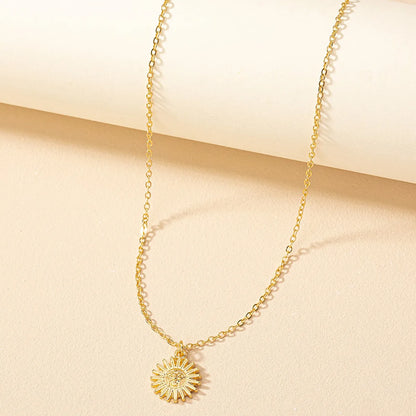 Simple Style Geometric Solid Color Alloy Wholesale Pendant Necklace