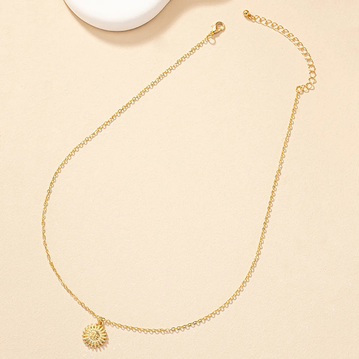 Simple Style Geometric Solid Color Alloy Wholesale Pendant Necklace