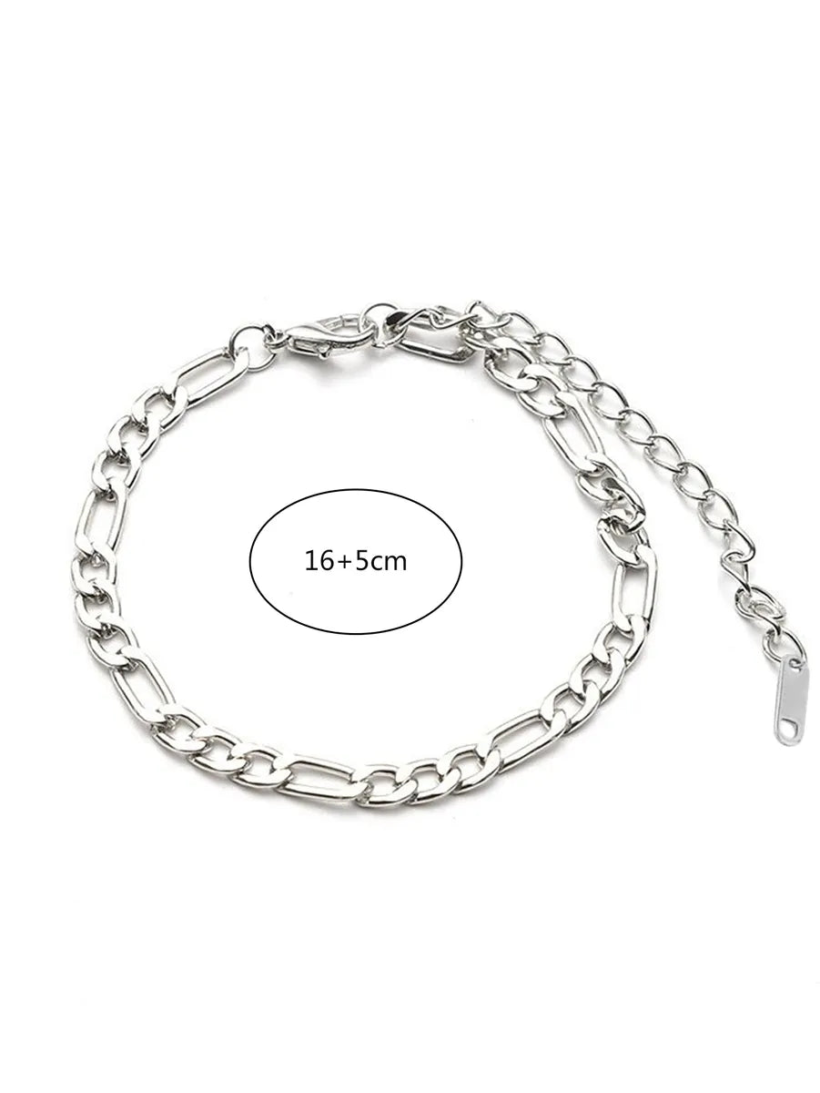 Simple Style Geometric Solid Color Stainless Steel Bracelets