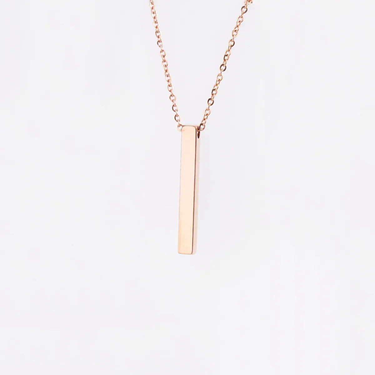 Simple Style Geometric Solid Color Stainless Steel Plating Gold Plated Silver Plated Necklace