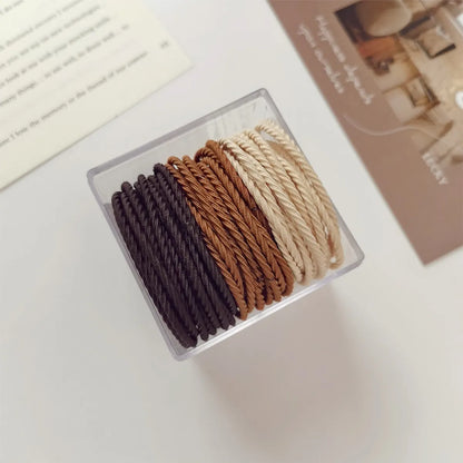 Simple Style Geometric Solid Color Synthetic Fibre Hair Tie