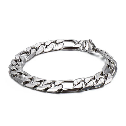 Simple Style Geometric Solid Color Titanium Steel Plating Unisex Bracelets