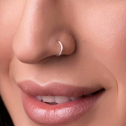 Simple Style Geometric Stainless Steel 14k Gold Plated Rose Gold Plated Nose Ring In Bulk