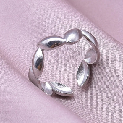 Simple Style Geometric Stainless Steel 18k Gold Plated Open Rings