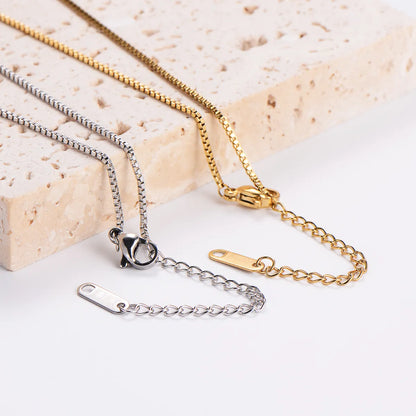 Simple Style Geometric Stainless Steel 18k Gold Plated Pendant Necklace