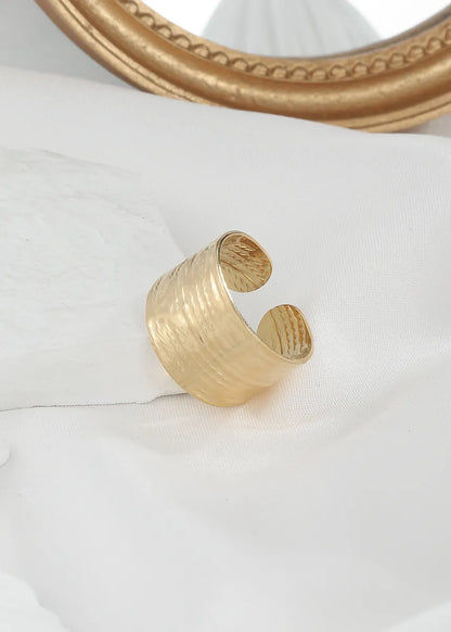 Simple Style Geometric Stainless Steel 18k Gold Plated Rings