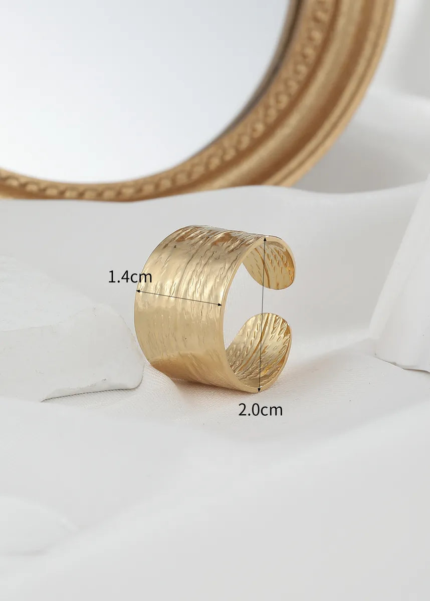 Simple Style Geometric Stainless Steel 18k Gold Plated Rings