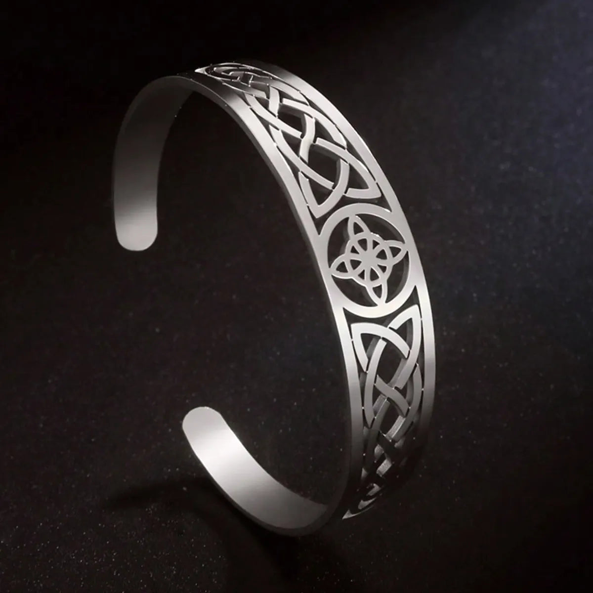 Simple Style Geometric Stainless Steel Bangle