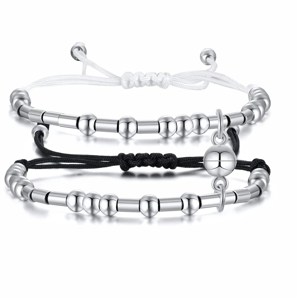 Simple Style Geometric Stainless Steel Bracelets 1 Pair