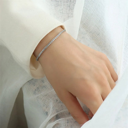 Simple Style Geometric Stainless Steel Bracelets Metal Stainless Steel Bracelets