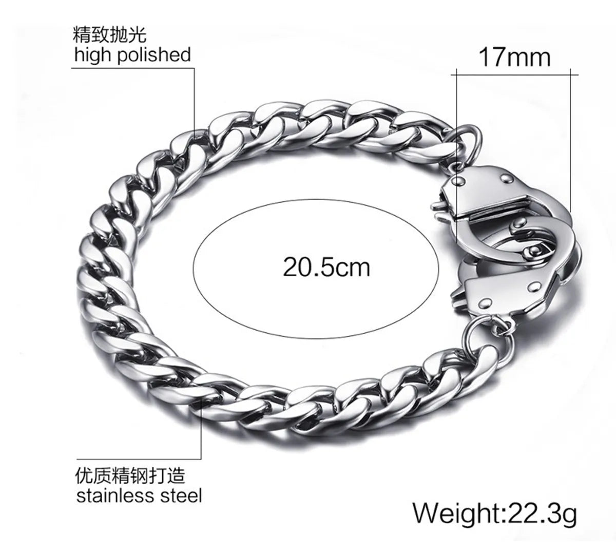 Simple Style Geometric Stainless Steel Bracelets Plating Stainless Steel Bracelets