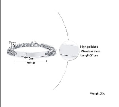 Simple Style Geometric Stainless Steel Bracelets Stainless Steel Bracelets