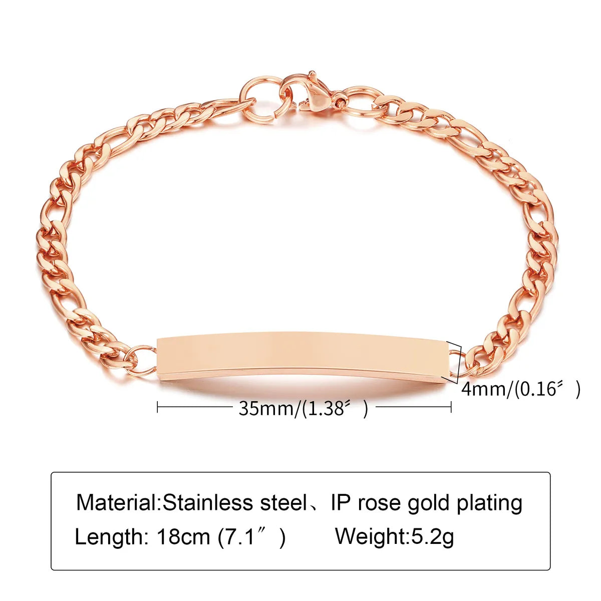 Simple Style Geometric Stainless Steel Bracelets Stainless Steel Bracelets