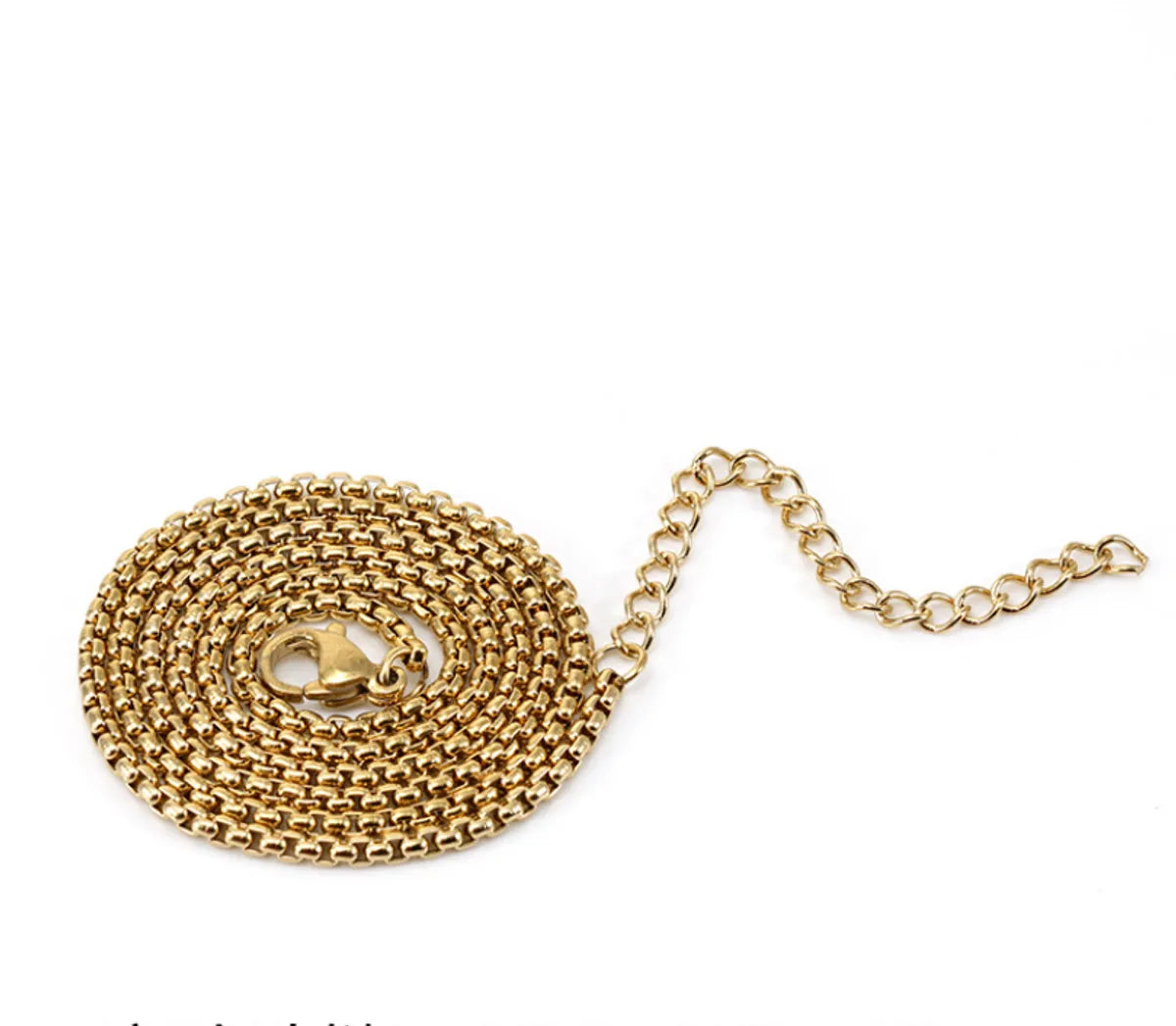 Simple Style Geometric Stainless Steel Chain Gold Plated Necklace